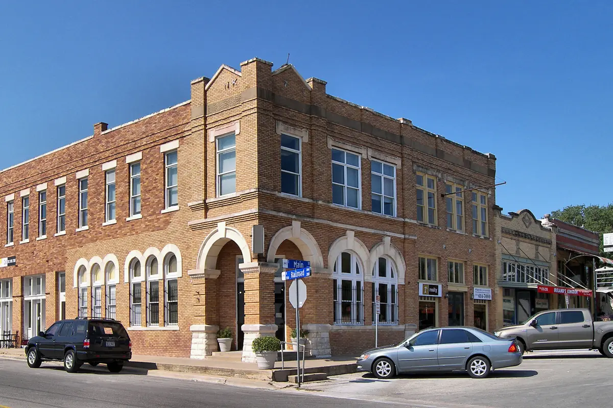 The East Main Street Historic District in Pflugerville, Texas